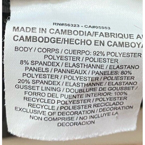 Nike Running Leggings Womens XS Black Gray Dri Fit Meteor Capri Geometric Gym - Picture 8 of 9